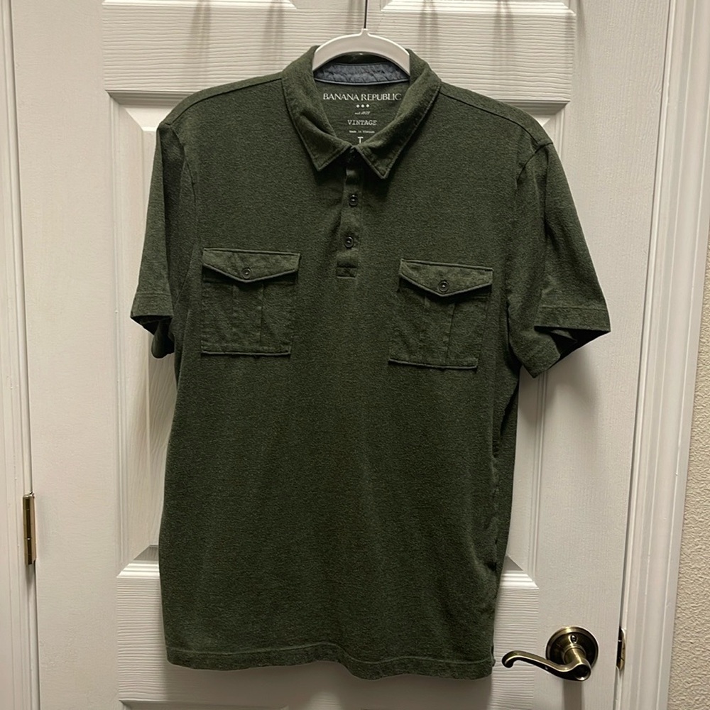 Banana Republic Green Polo